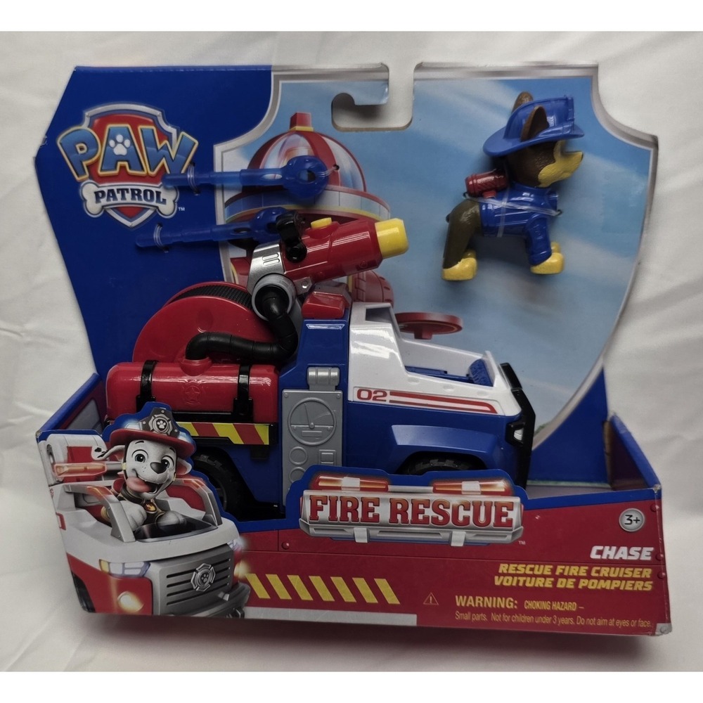 PAW Patrol Chase Rescue Fire Cruiser & Chase Figure